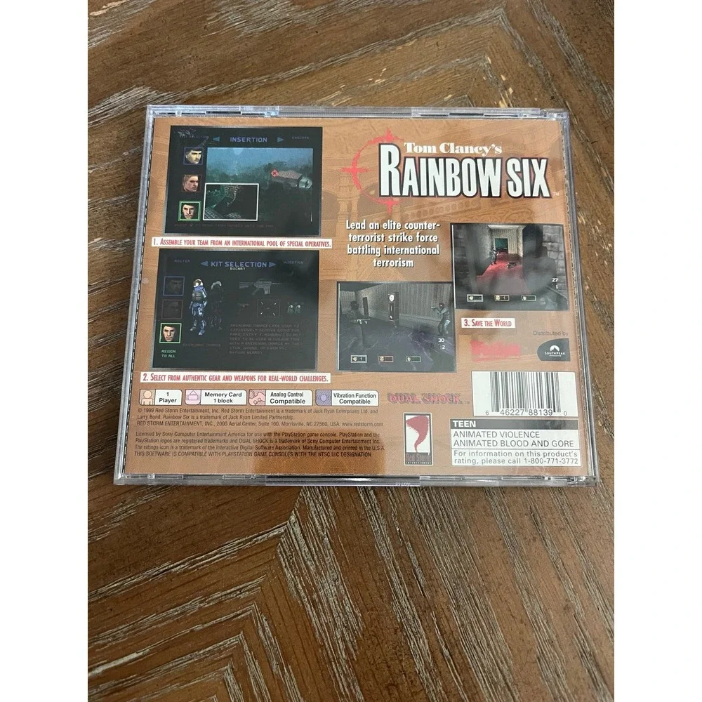 Tom Clancy's Rainbow Six (Sony PS1, 1999)‎